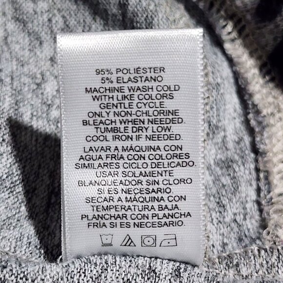 Ellen Tracy Womens Gray Animal Print VNeck Long Sleeve Warm Top Blouse Sweater M - Picture 6 of 15